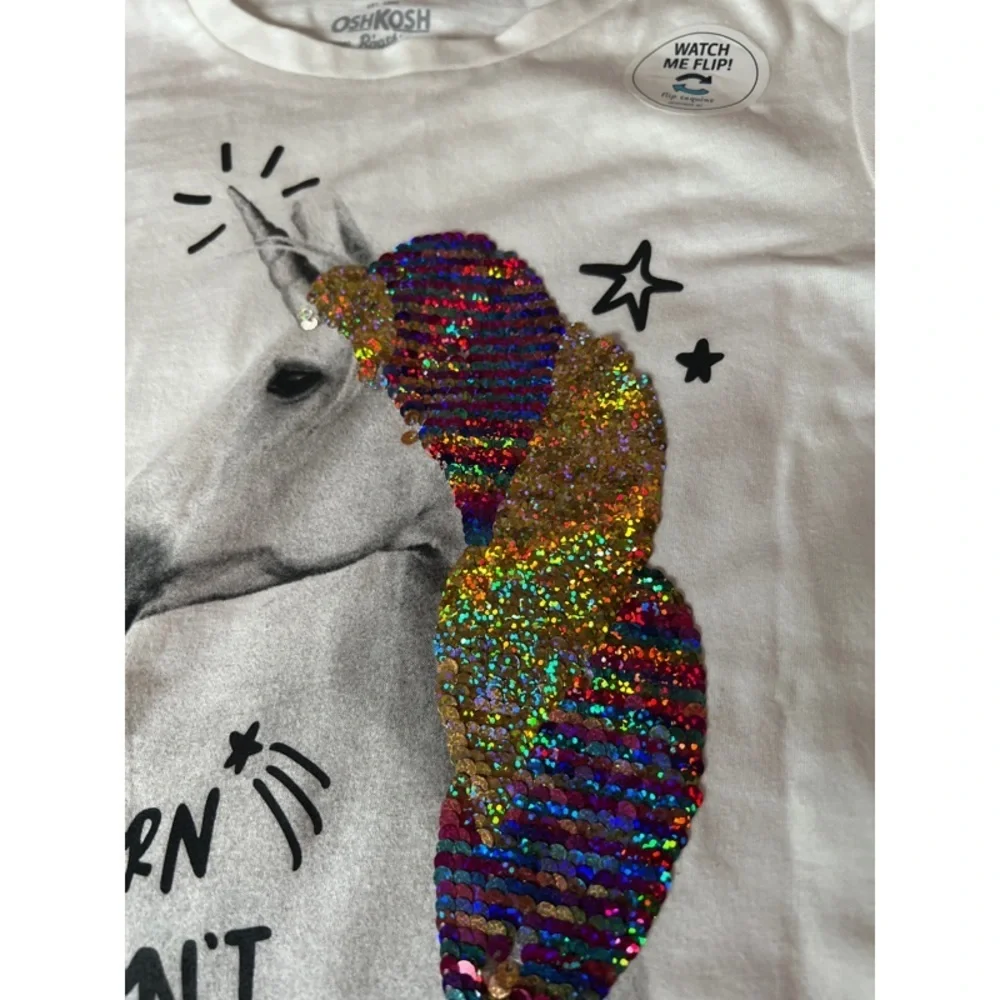 7 Piece New Long Sleeve Tops Sequins Glitter Unicorns Avocado Butterflies